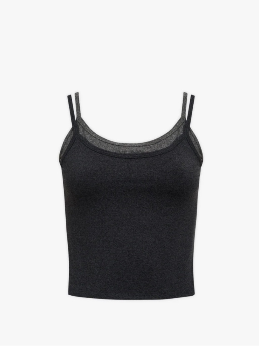 Halo Black Double-Strap Camisole